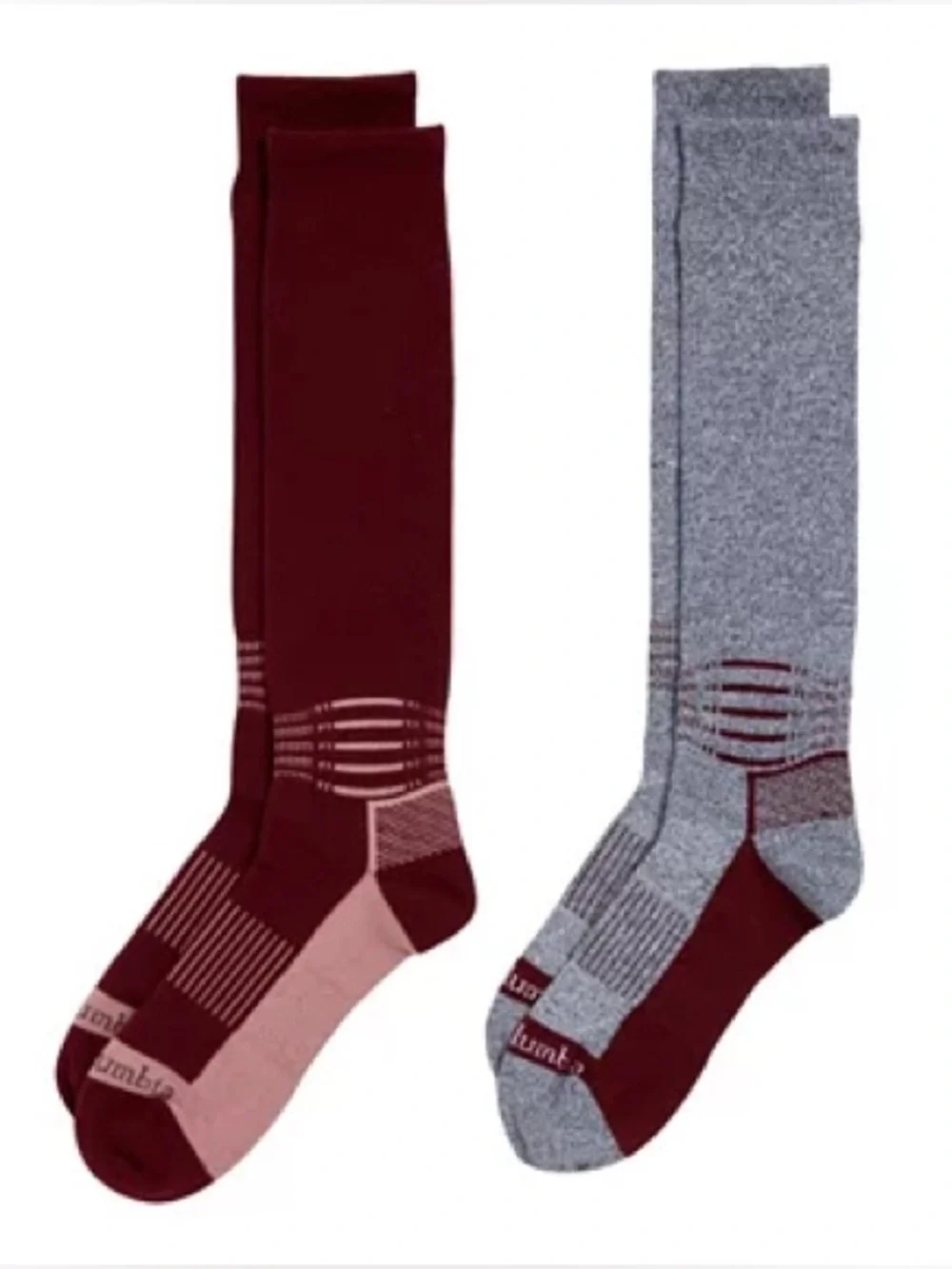 NWT! BUNDLE! 4-pairs of Columbia Thermolite Over The Calf Ski Sock!